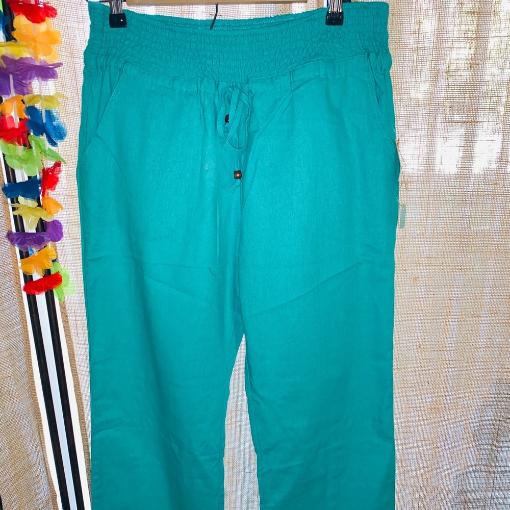 Green Linen pants